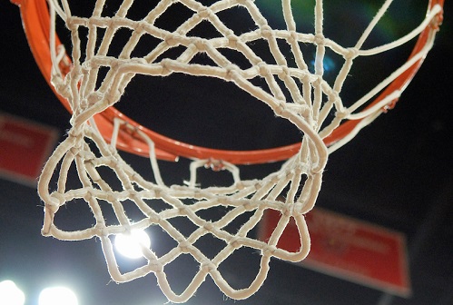 Photo of a basketball hoop