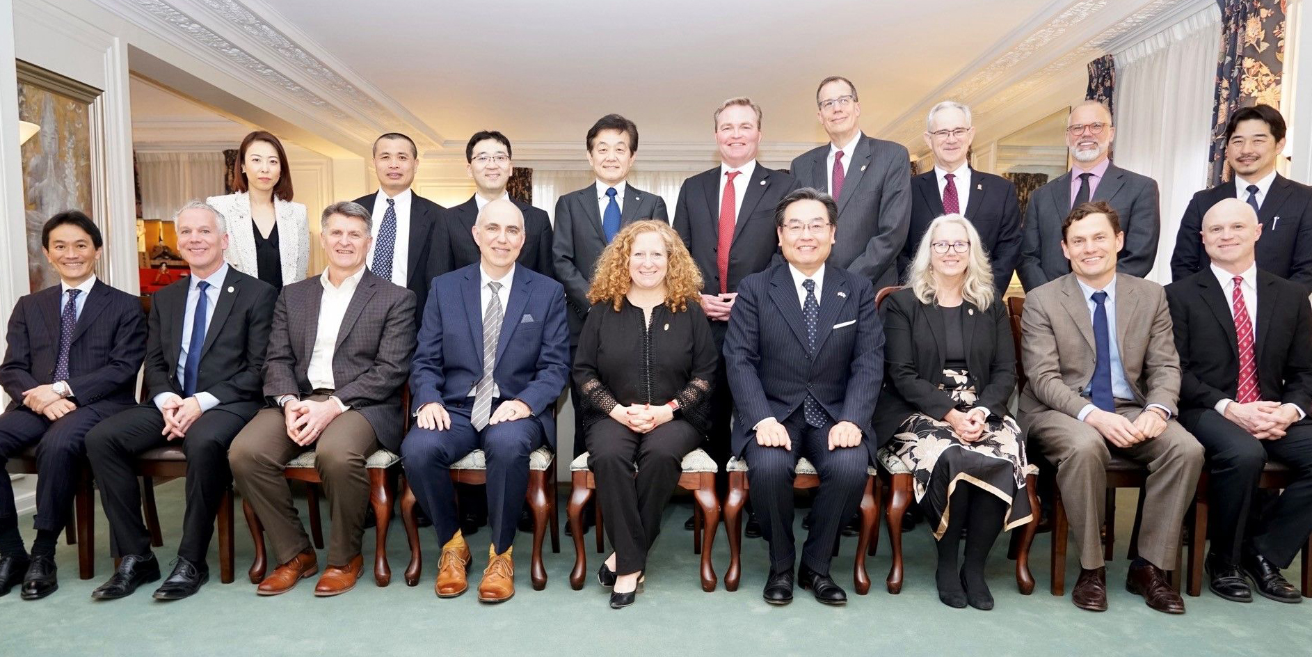 Asst. Vice Chancellor for Industry Engagement Chris Kozina joined Chancellor Jennifer Mnookin for dinner and conversation hosted by Consul-General of Japan Hiroshi Tajima.