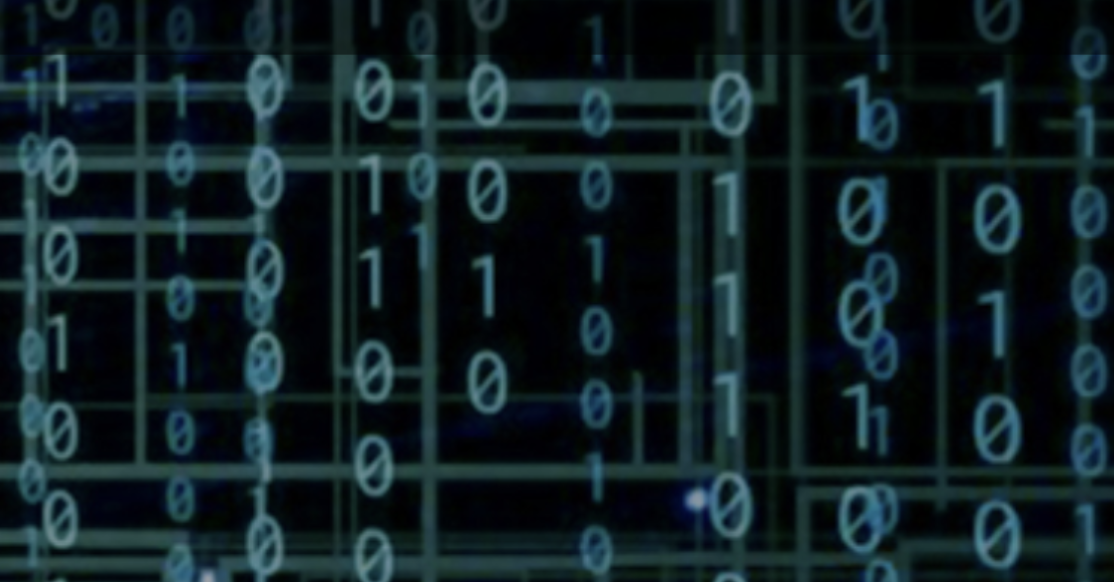 Computer data on screen