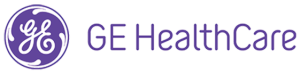The logo of GE Healthcare, featuring the initials G E in a stylized monogram inside a circle, followed by the words G E Health Care all presented in a purple color scheme.