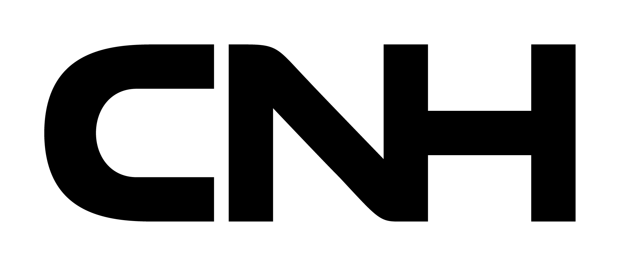 CNH black logo